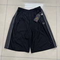 Needles Style Embroidered Butterfly Side-Tape Track Shorts - Black/Dark Grey