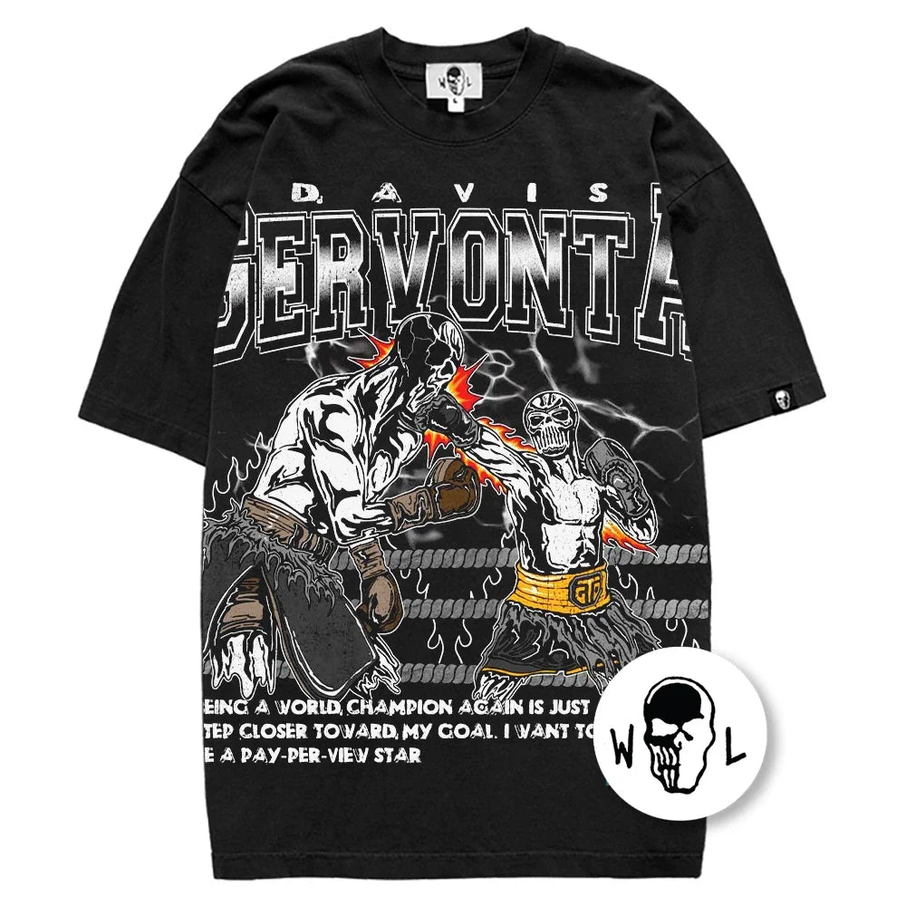 Warren Lotas Gervonta Davis Boxing Match T-Shirt - Black